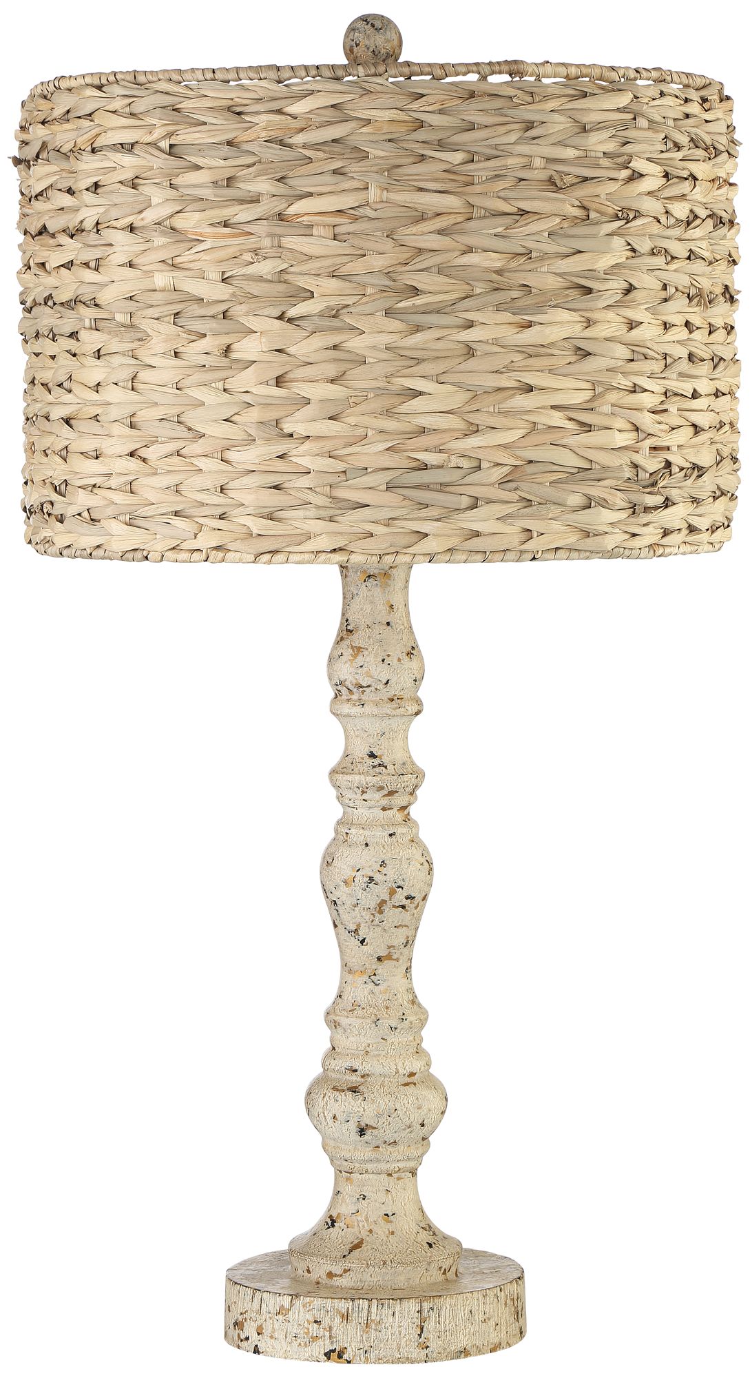 Image 2 Franklin Iron Works Rattan 27 1/2" Distressed Candlestick Table Lamp