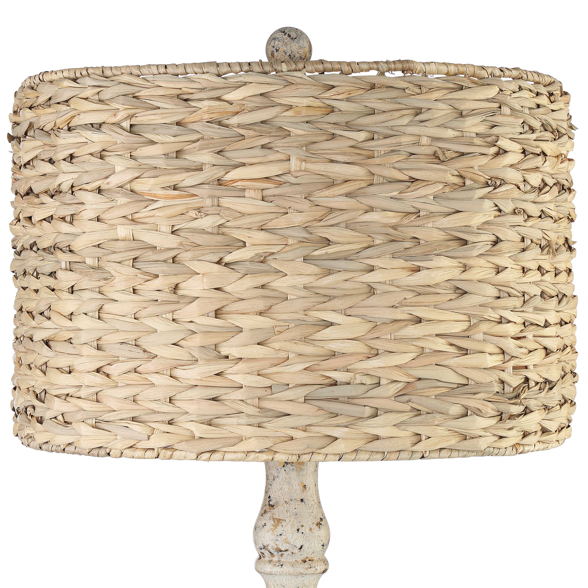 Image 3 Franklin Iron Works Rattan 27 1/2" Distressed Candlestick Table Lamp more views