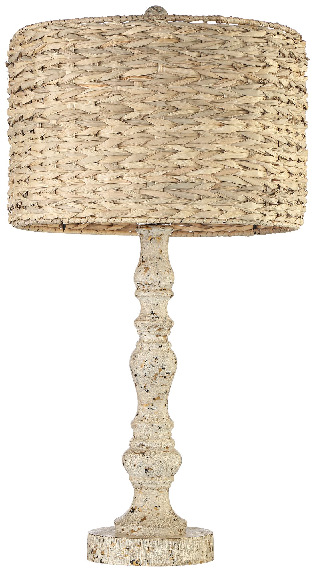 Image 7 Franklin Iron Works Rattan 27 1/2" Distressed Candlestick Table Lamp more views