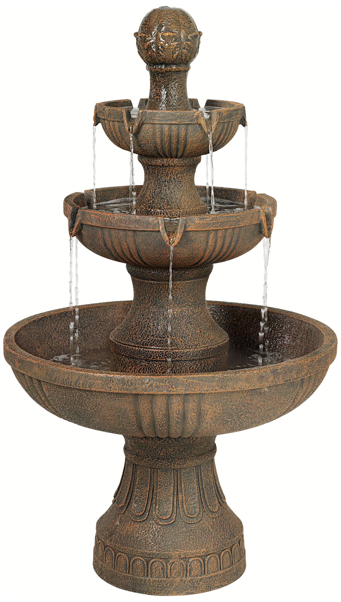 Image 3 Franklin Iron Works Ravenna 43" High Italian Garden Tiered Fountain