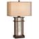 Franklin Iron Works Rhodes Mica Glass Table Lamp with LED Night Lights