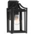 Franklin Iron Works Rockford 12 1/2" High Black Outdoor Wall Light