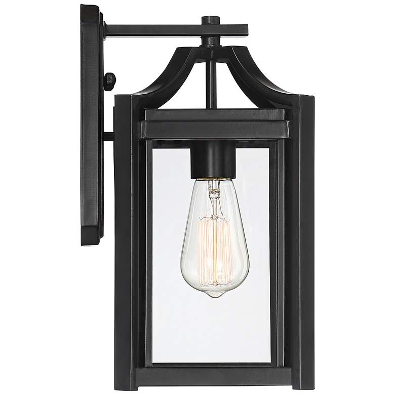 Image 6 Franklin Iron Works Rockford 12 1/2" High Black Outdoor Wall Light more views