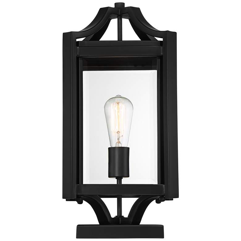 Image 6 Franklin Iron Works Rockford 17 3/4" High Black Pier Mount Light more views