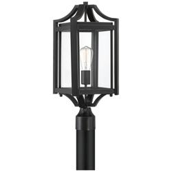 Franklin Iron Works Rockford 20 1/4&quot; High Black Outdoor Post Light