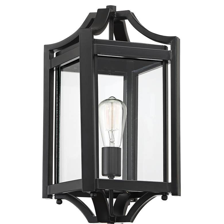 Image 3 Franklin Iron Works Rockford 20 1/4" High Black Outdoor Post Light more views