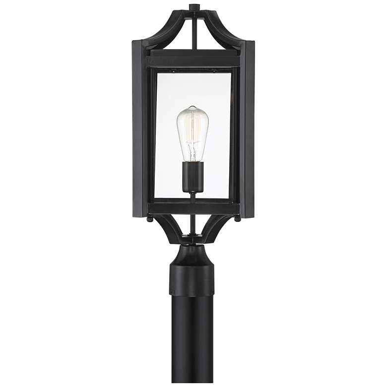 Image 4 Franklin Iron Works Rockford 20 1/4" High Black Outdoor Post Light more views