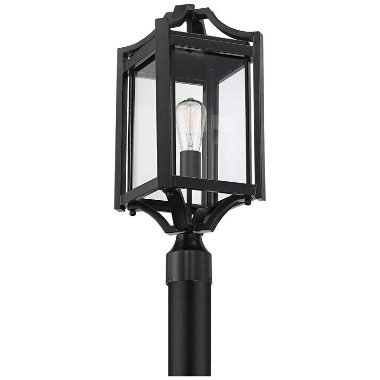 Image 5 Franklin Iron Works Rockford 20 1/4" High Black Outdoor Post Light more views