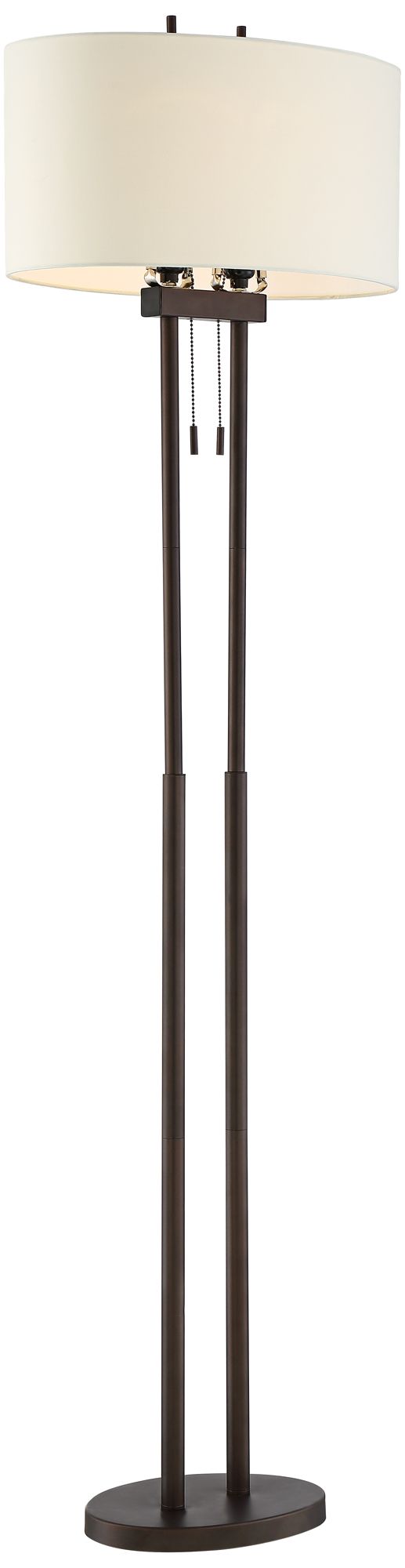 Video About The Roscoe Bronze Twin Pole Floor Lamp