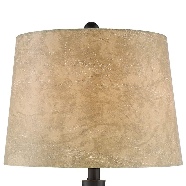 Image 7 Franklin Iron Works Ross 27" Dark Bronze USB Table Lamps Set of 2 more views