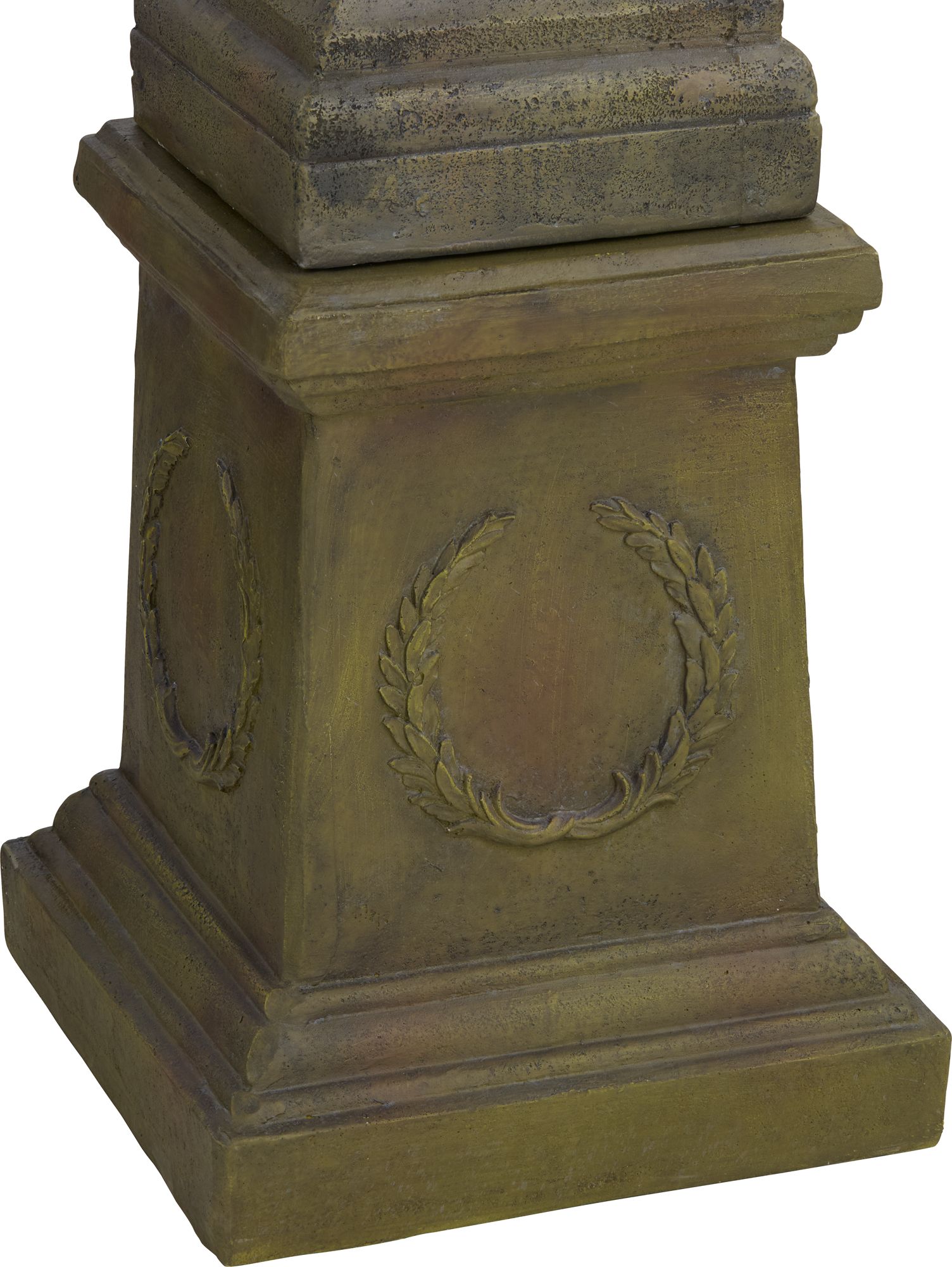 Franklin Iron Works Royal Lion 54"H Garden Pedestal Outdoor Fountain in scene