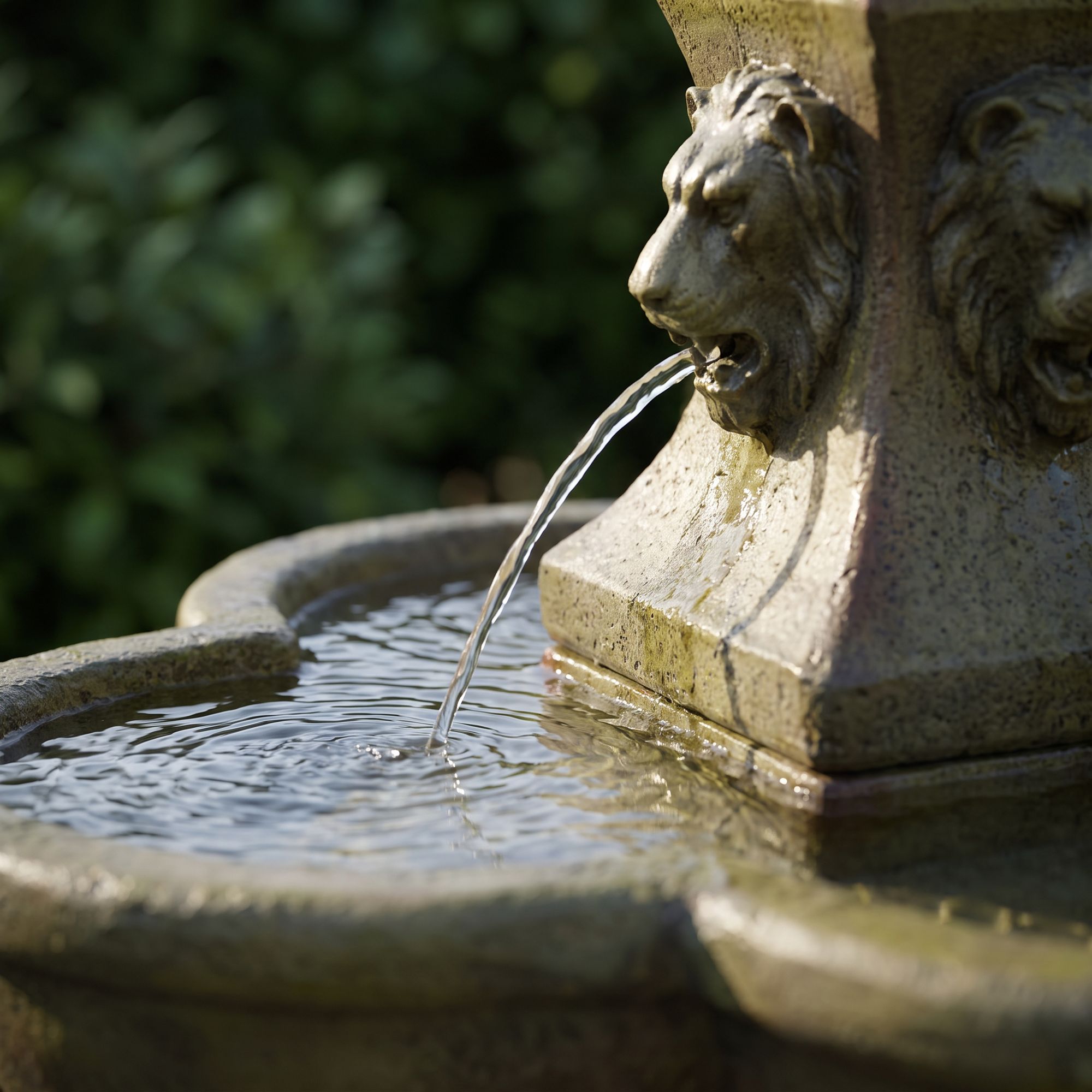 Image 6 Franklin Iron Works Royal Lion 54"H Garden Pedestal Outdoor Fountain more views