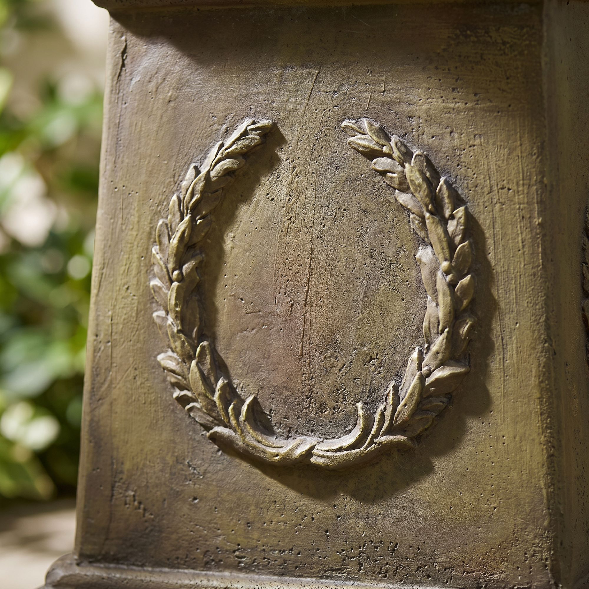 Franklin Iron Works Royal Lion 54"H Garden Pedestal Outdoor Fountain in scene