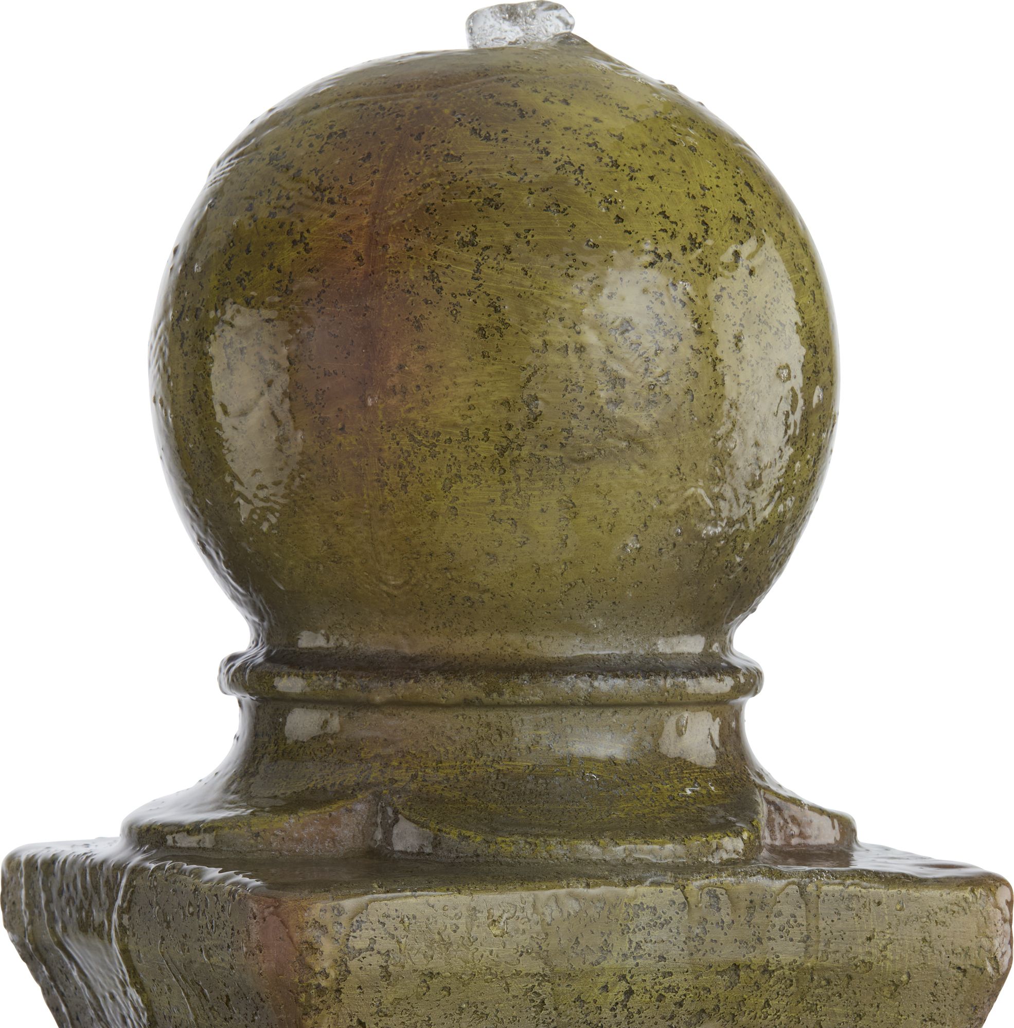 Franklin Iron Works Royal Lion 54"H Garden Pedestal Outdoor Fountain in scene