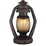 6_Franklin Iron Works Rustic Miner 25 1/4" Night Light Lamps Set of 2 more views