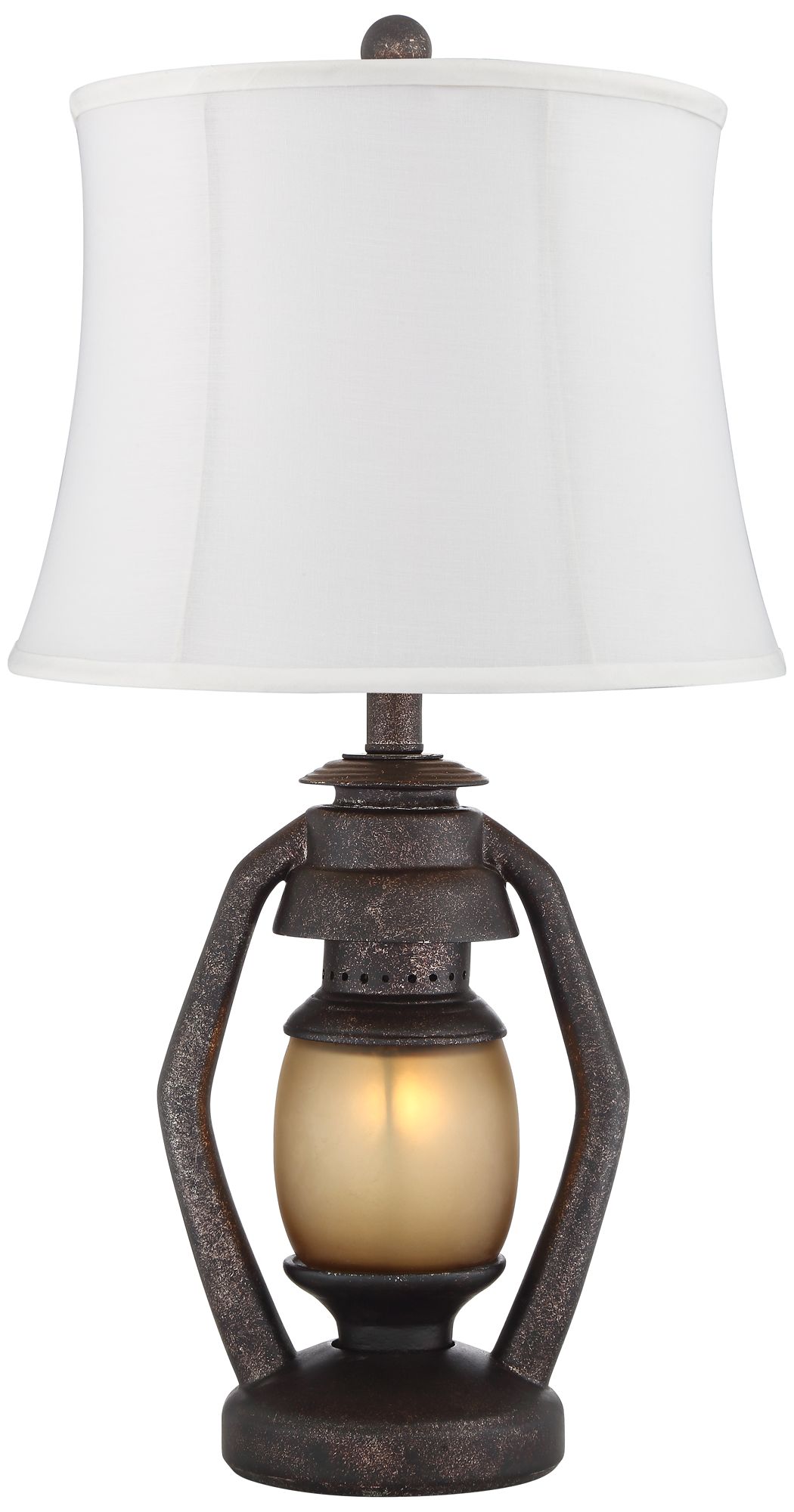 Image 6 Franklin Iron Works Rustic Miner Night Light Lamps Set of 2 more views