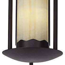Image4 of Franklin Iron Works Rustic Onyx 14 1/2" Faux Candle Light Wall Sconce more views