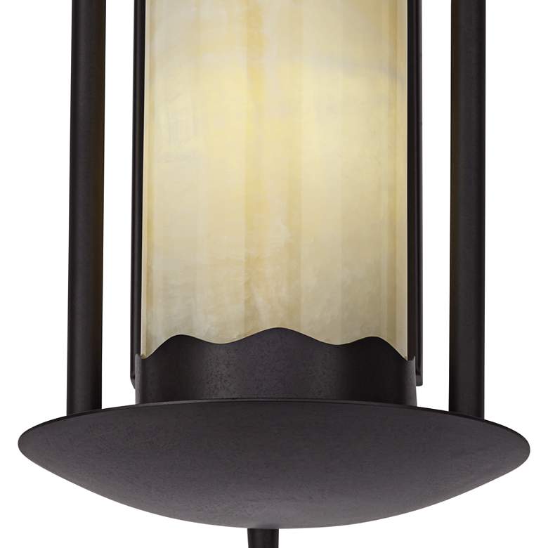 Image 4 Franklin Iron Works Rustic Onyx 14 1/2 inch Faux Candle Light Wall Sconce more views