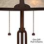 Franklin Iron Works Samuel 20" Mica and Bronze Pull Chain USB Lamp in scene
