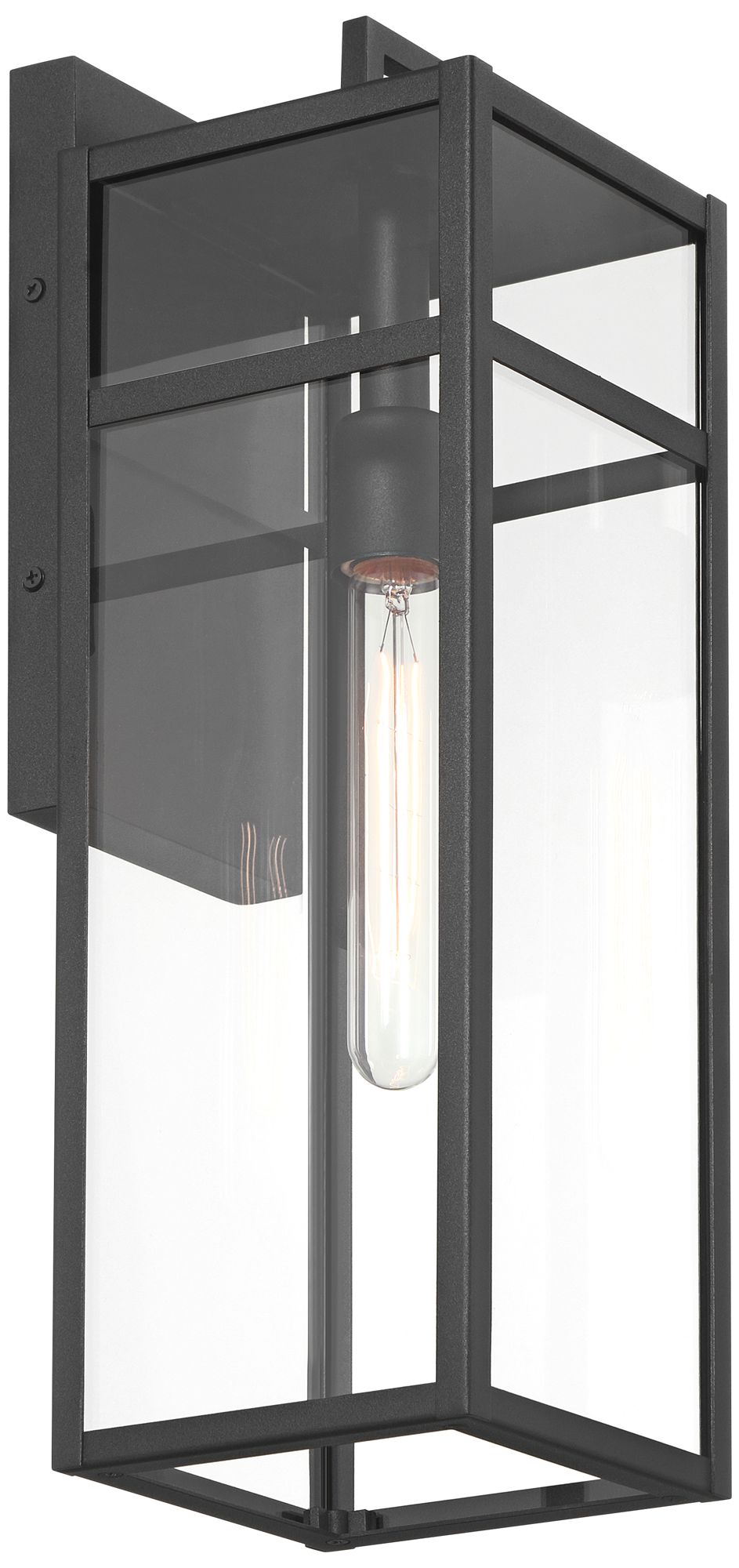 Watch A Video About the San Lucas Sand Black Outdoor Wall Light