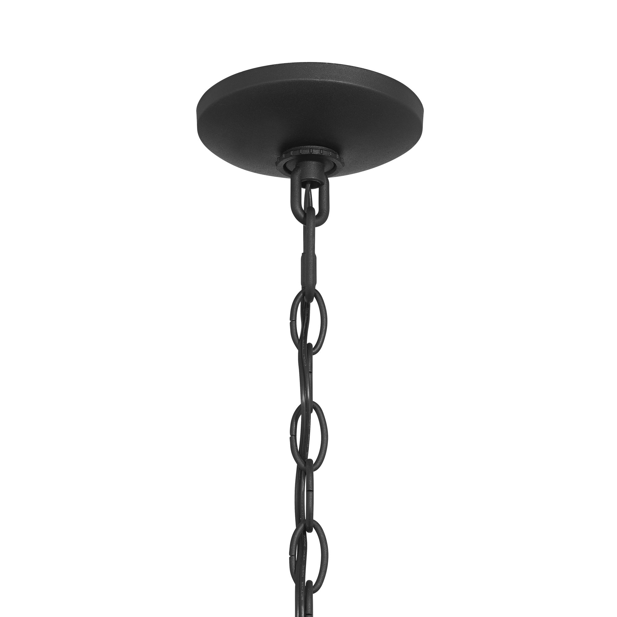 Image 4 Franklin Iron Works San Lucas 19 1/2" Sand Black Outdoor Hanging Light more views