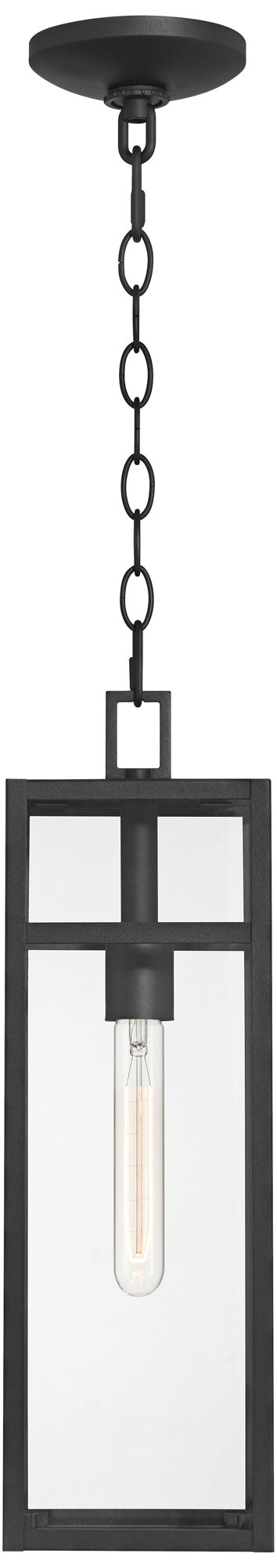 Image 6 Franklin Iron Works San Lucas 19 1/2" Sand Black Outdoor Hanging Light more views
