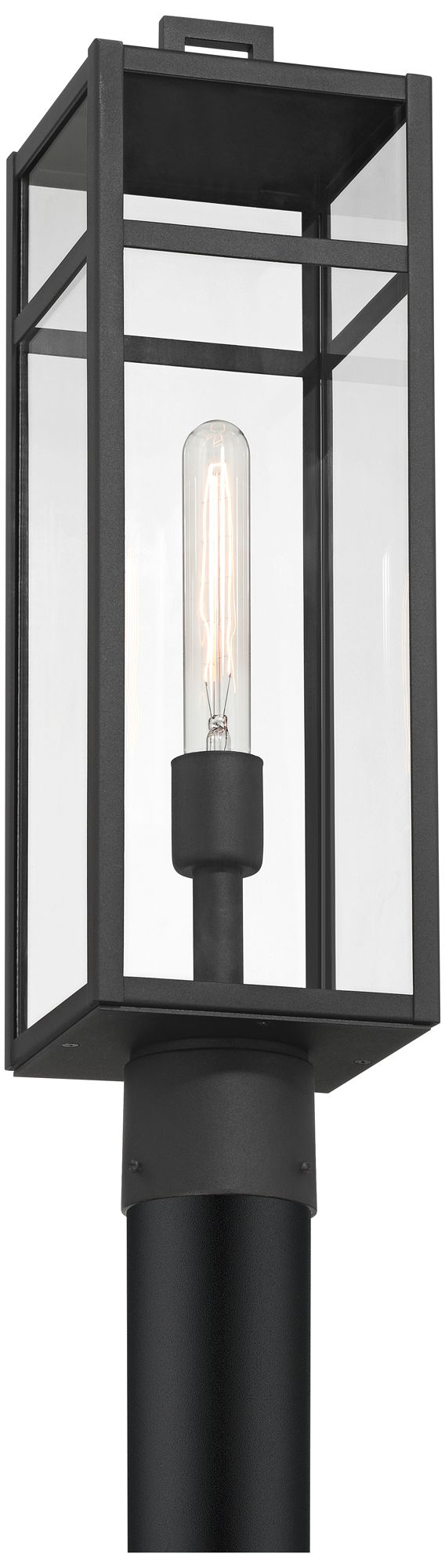 Image 6 Franklin Iron Works San Lucas 21 3/4"H Sand Black Outdoor Post Light more views