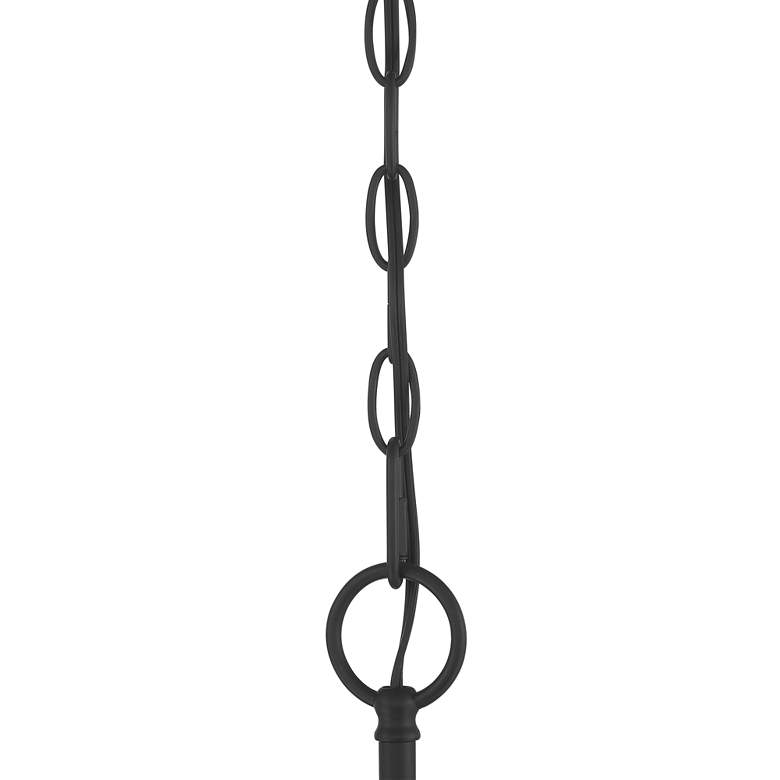 Image 5 Franklin Iron Works Shane 30 inch Black Two-Tier 9-Light Ring Chandelier more views