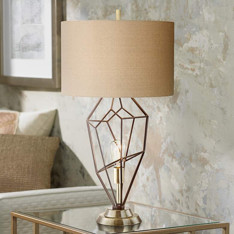 Image 1 Franklin Iron Works Shane Nightlight Table Lamp