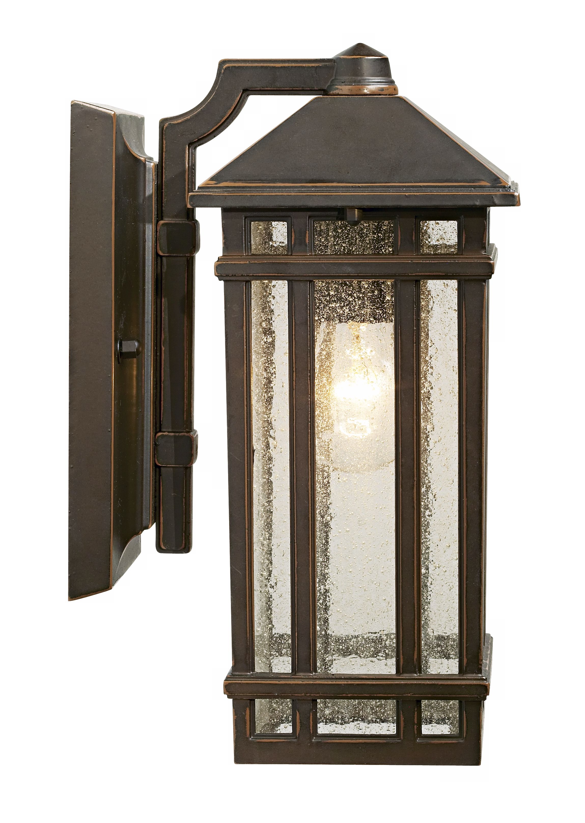 Image 3 Franklin Iron Works Sierra Craftsman 10 1/2"H Bronze Outdoor Wall Lt more views