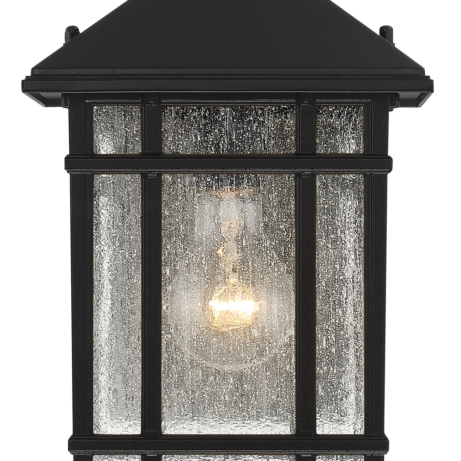 Image 3 Franklin Iron Works Sierra Craftsman 11"H Black Dusk-Dawn Outdoor Lt more views