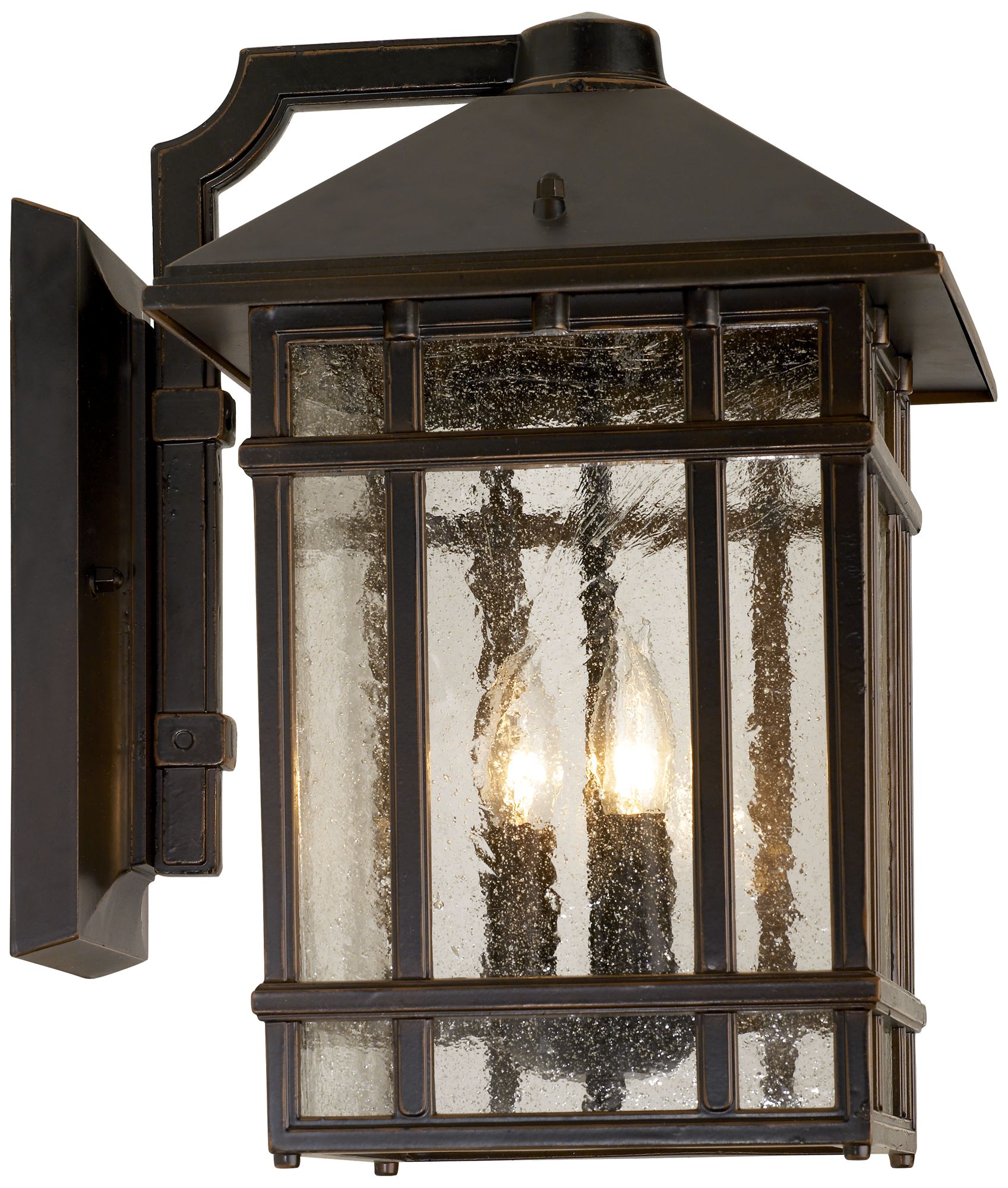 Image 5 Franklin Iron Works Sierra Craftsman 15"H Bronze Outdoor Wall Light more views