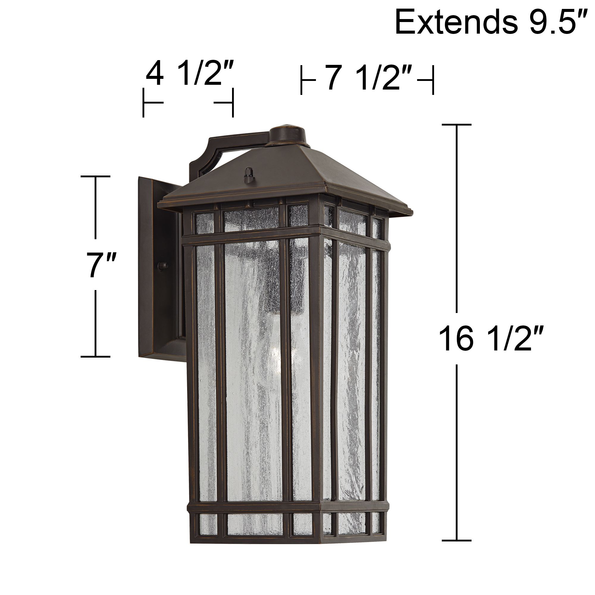 Image 7 Franklin Iron Works Sierra Craftsman 16 1/2" High Outdoor Wall Light more views