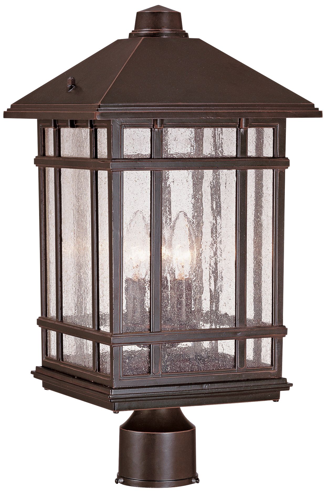 Franklin Iron Works Sierra Craftsman 18"H Bronze Outdoor Post Light
