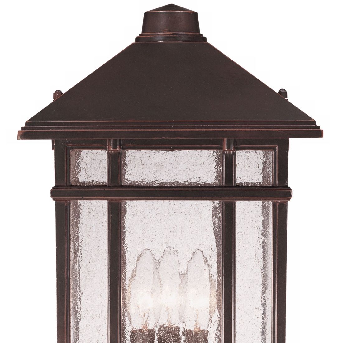 Image 4 Franklin Iron Works Sierra Craftsman 18"H Bronze Outdoor Post Light more views