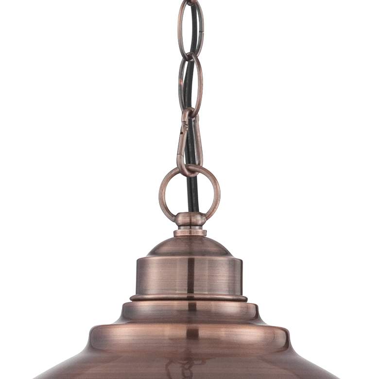 Image 5 Franklin Iron Works Southton 13 1/4" Wide Copper Dome Pendant Light more views