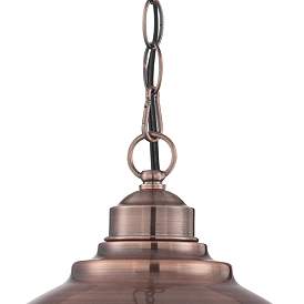 Image5 of Franklin Iron Works Southton 13 1/4" Wide Copper Dome Pendant Light more views