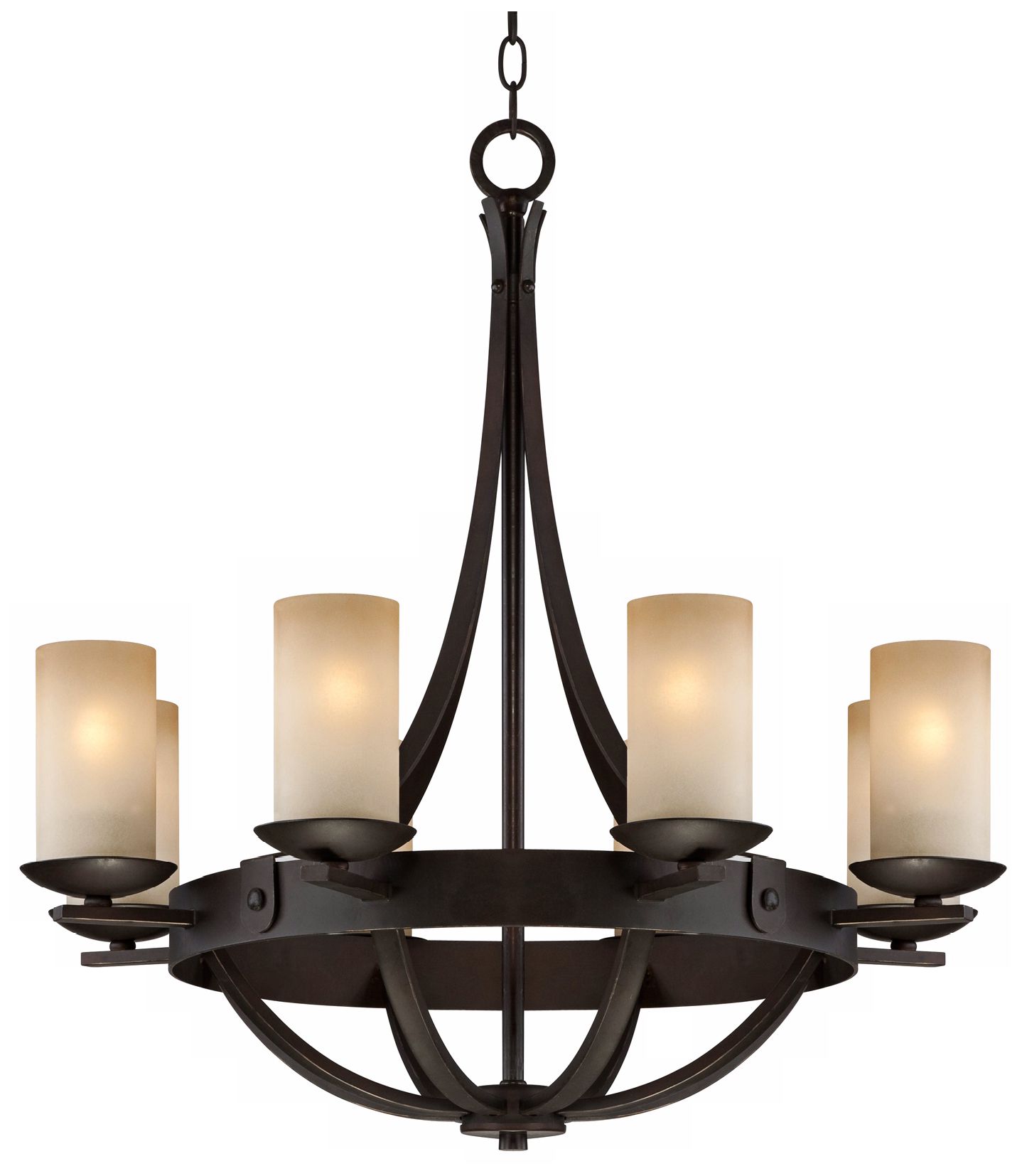 Watch A Video About the Sperry Bronze and Scavo Glass Chandelier