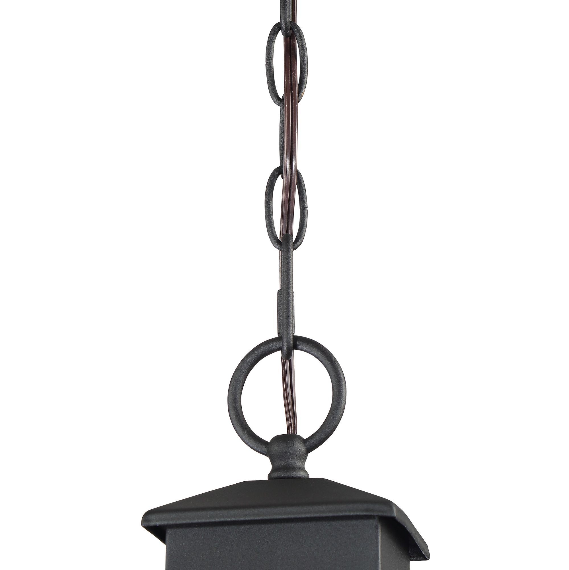 Image 3 Franklin Iron Works Stratton Street 16 1/2" Black Outdoor Hanging Lt more views