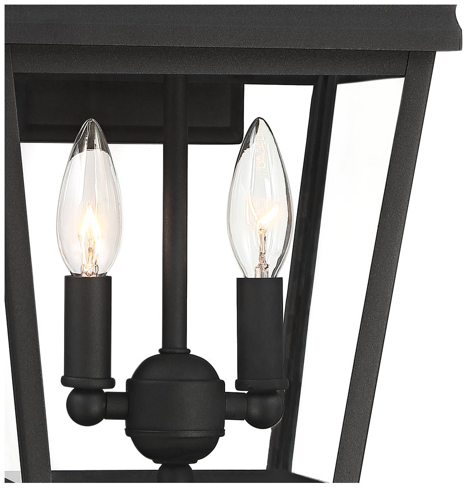 Image 4 Franklin Iron Works Stratton Street 16 1/2"H Black Outdoor Wall Light more views