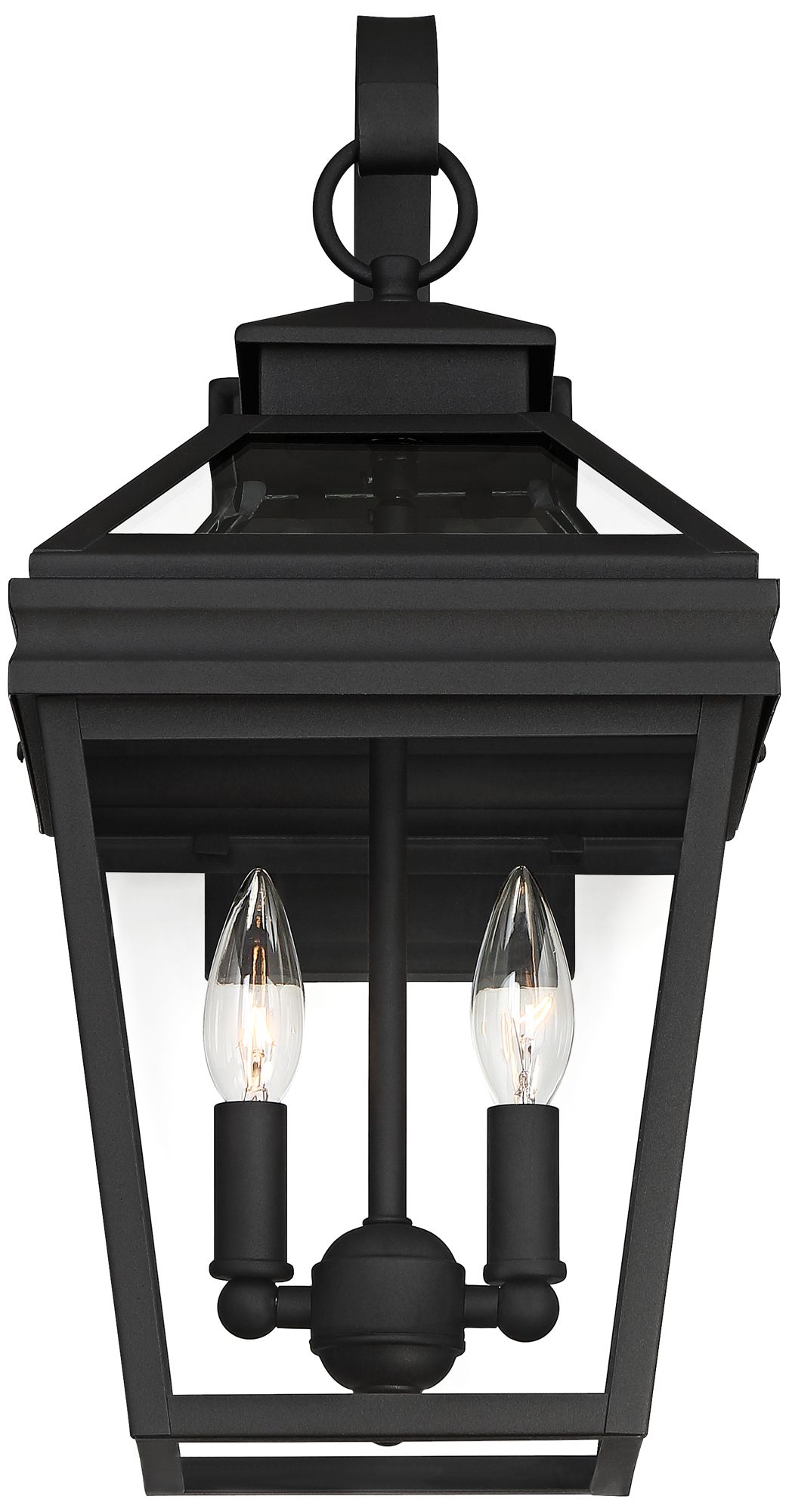 Image 7 Franklin Iron Works Stratton Street 16 1/2"H Black Outdoor Wall Light more views