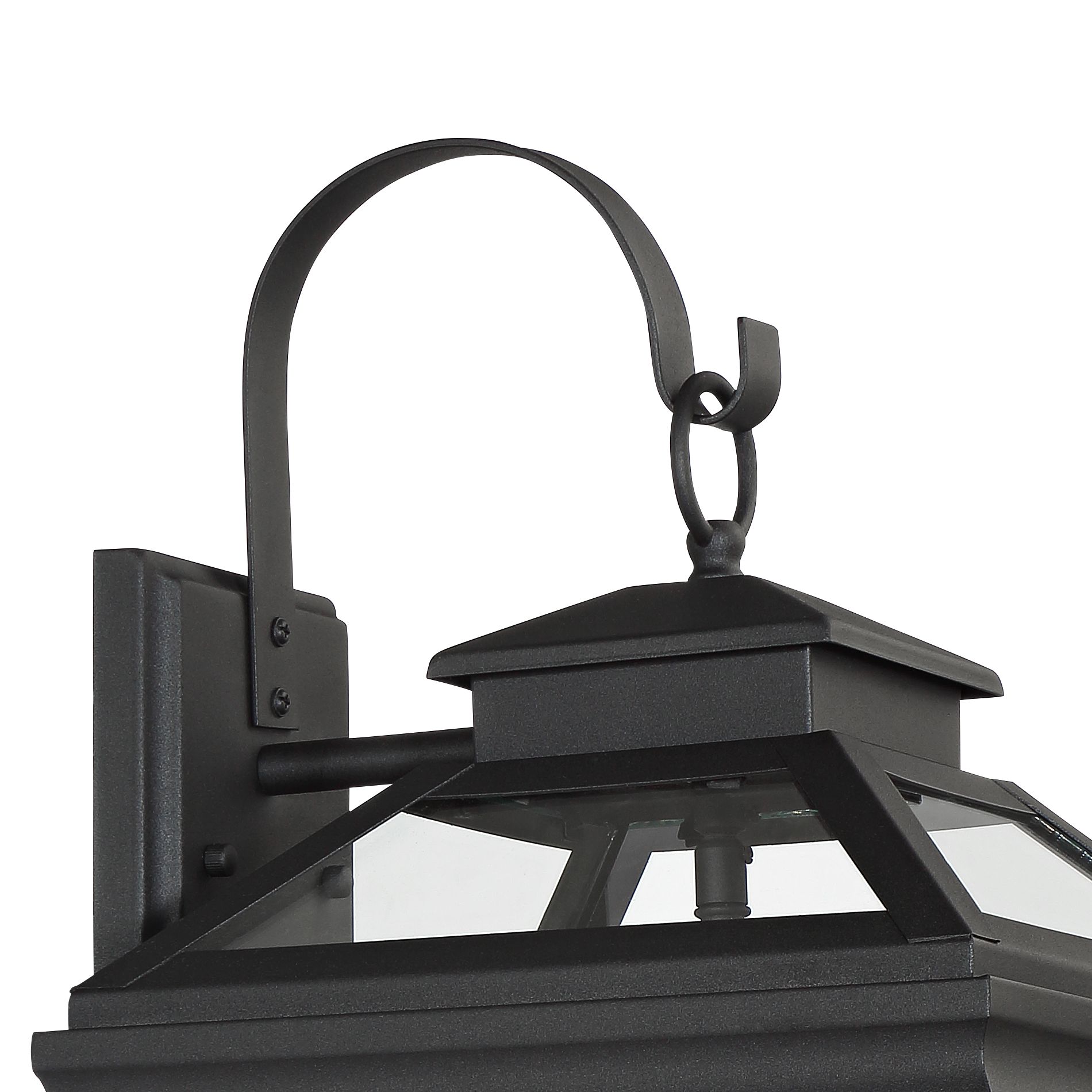 Image 4 Franklin Iron Works Stratton Street 22" Black Outdoor Lantern Wall Lt more views
