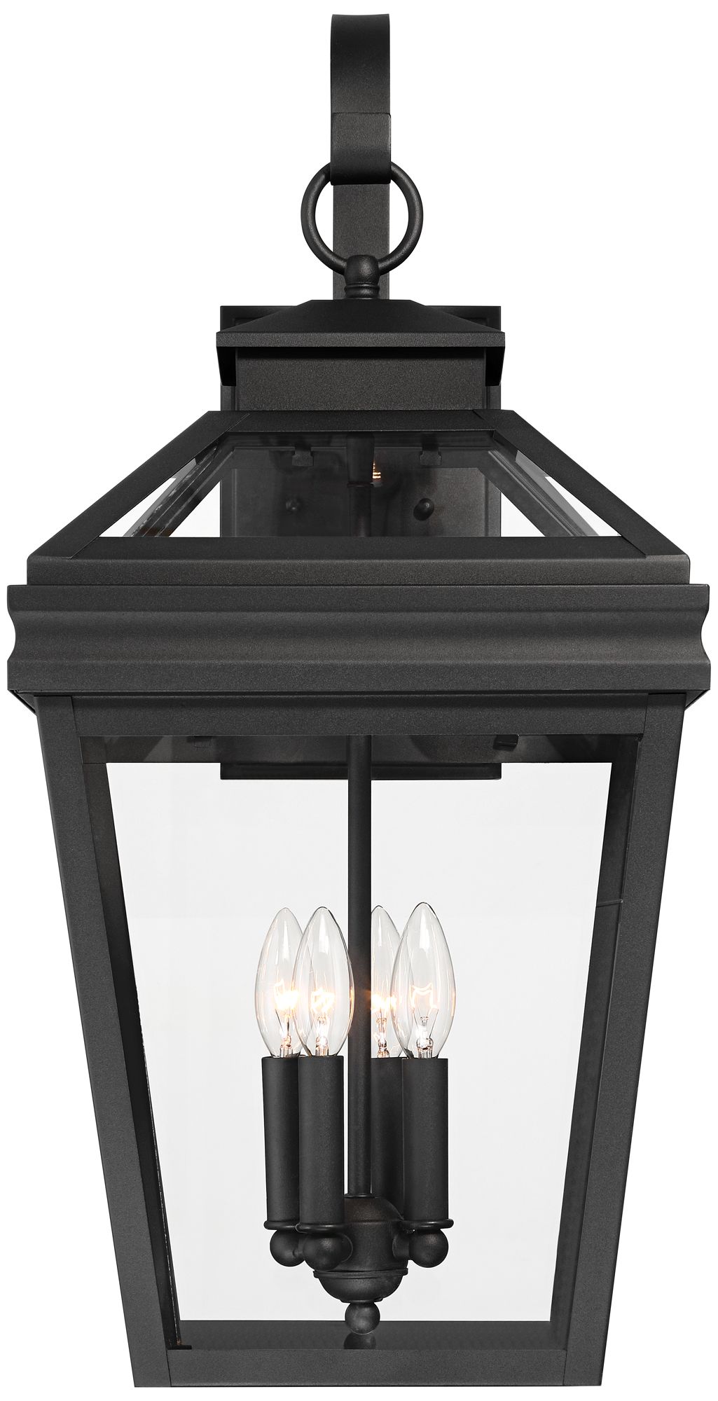 Image 4 Franklin Iron Works Stratton Street 27" Black Outdoor Lantern Wall Lt more views
