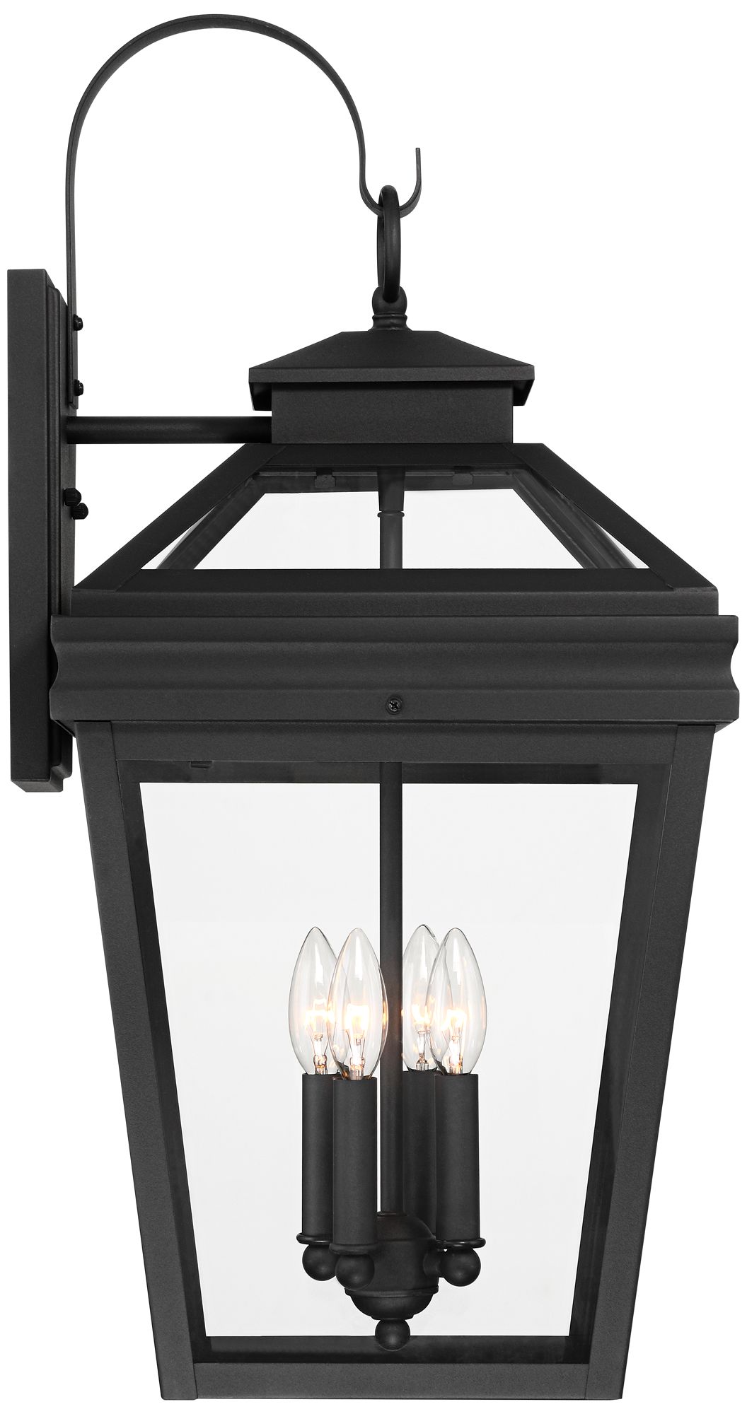 Image 7 Franklin Iron Works Stratton Street 27" Black Outdoor Lantern Wall Lt more views