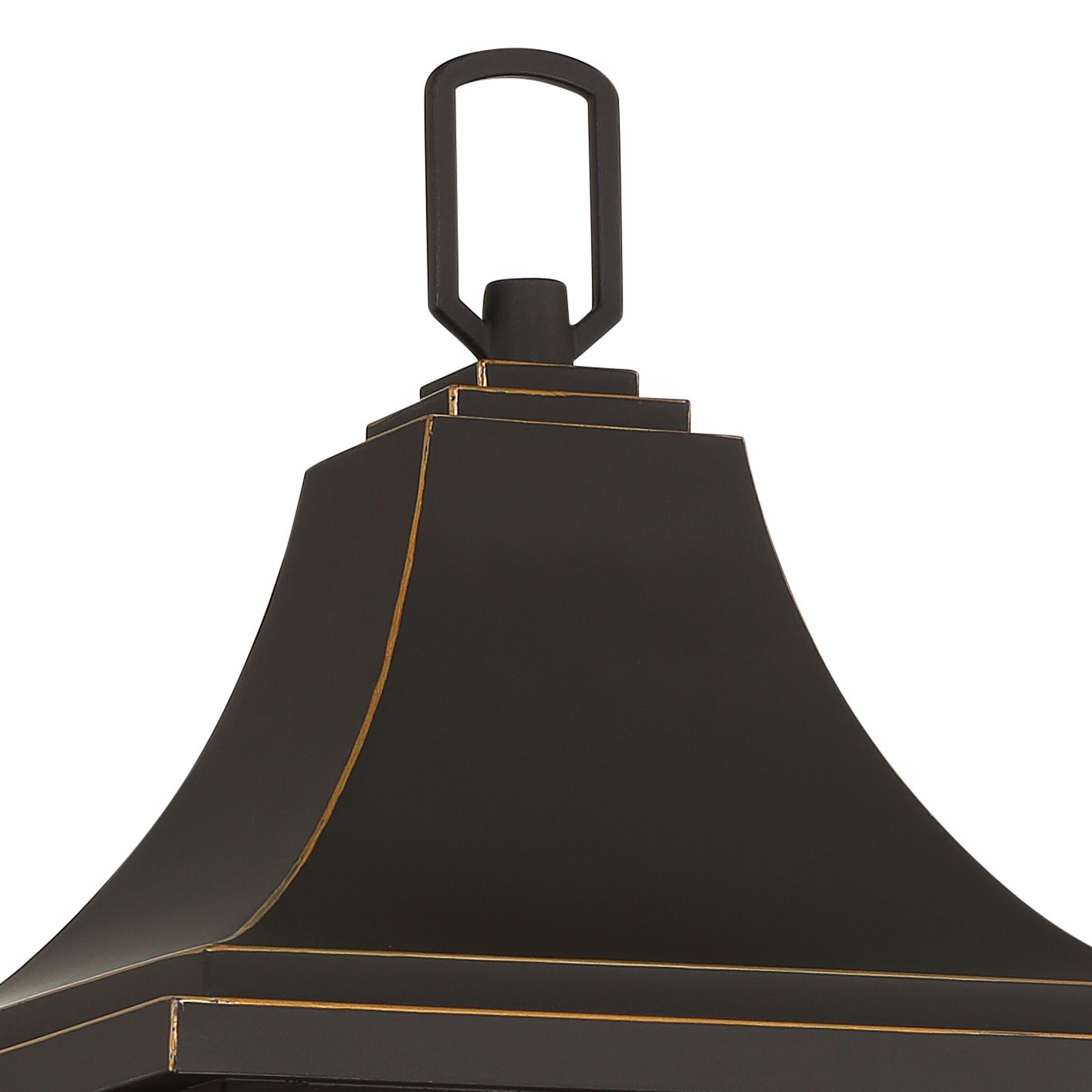 Image 4 Franklin Iron Works Sunderland 24 3/4" Black/Gold Outdoor Wall Lantern more views