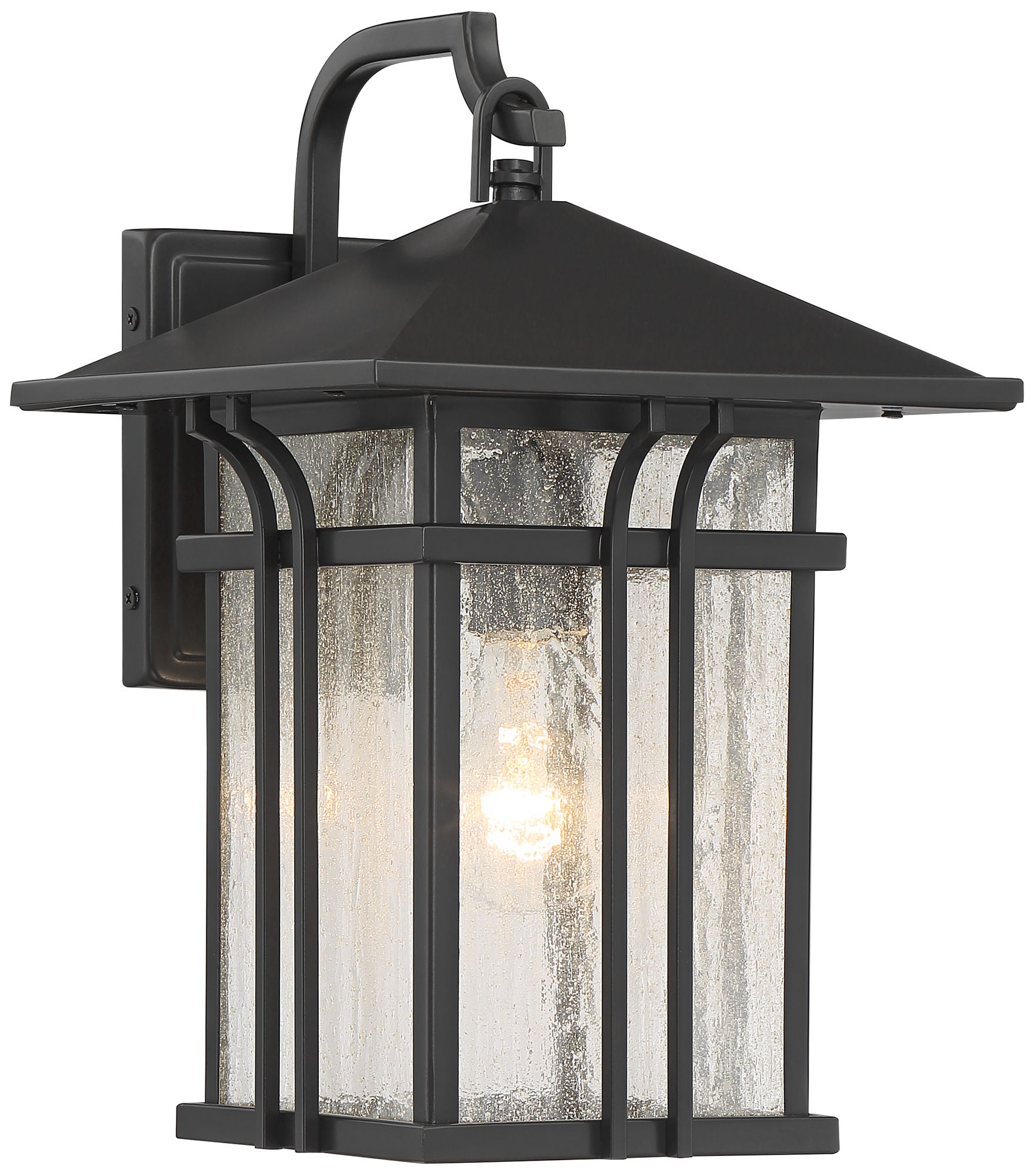 Image 2 Franklin Iron Works Syon 14" High Bronze and Glass Outdoor Wall Light