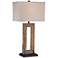 Franklin Iron Works Tahoe 32" High Large Rectangular Slate Table Lamp