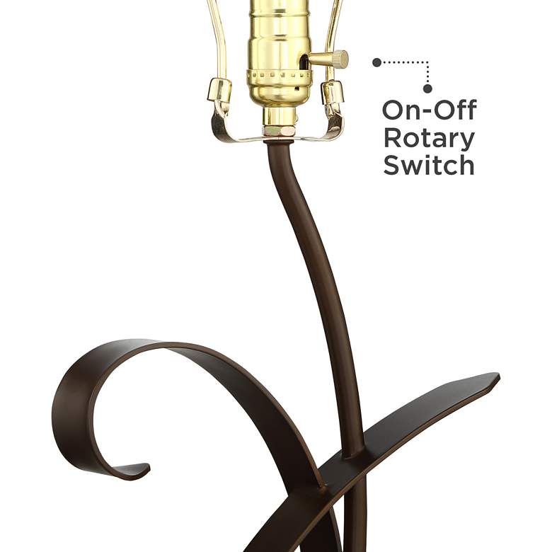 Image 4 Franklin Iron Works Teri 27" Mica Shade Table Lamp with USB Dimmer more views