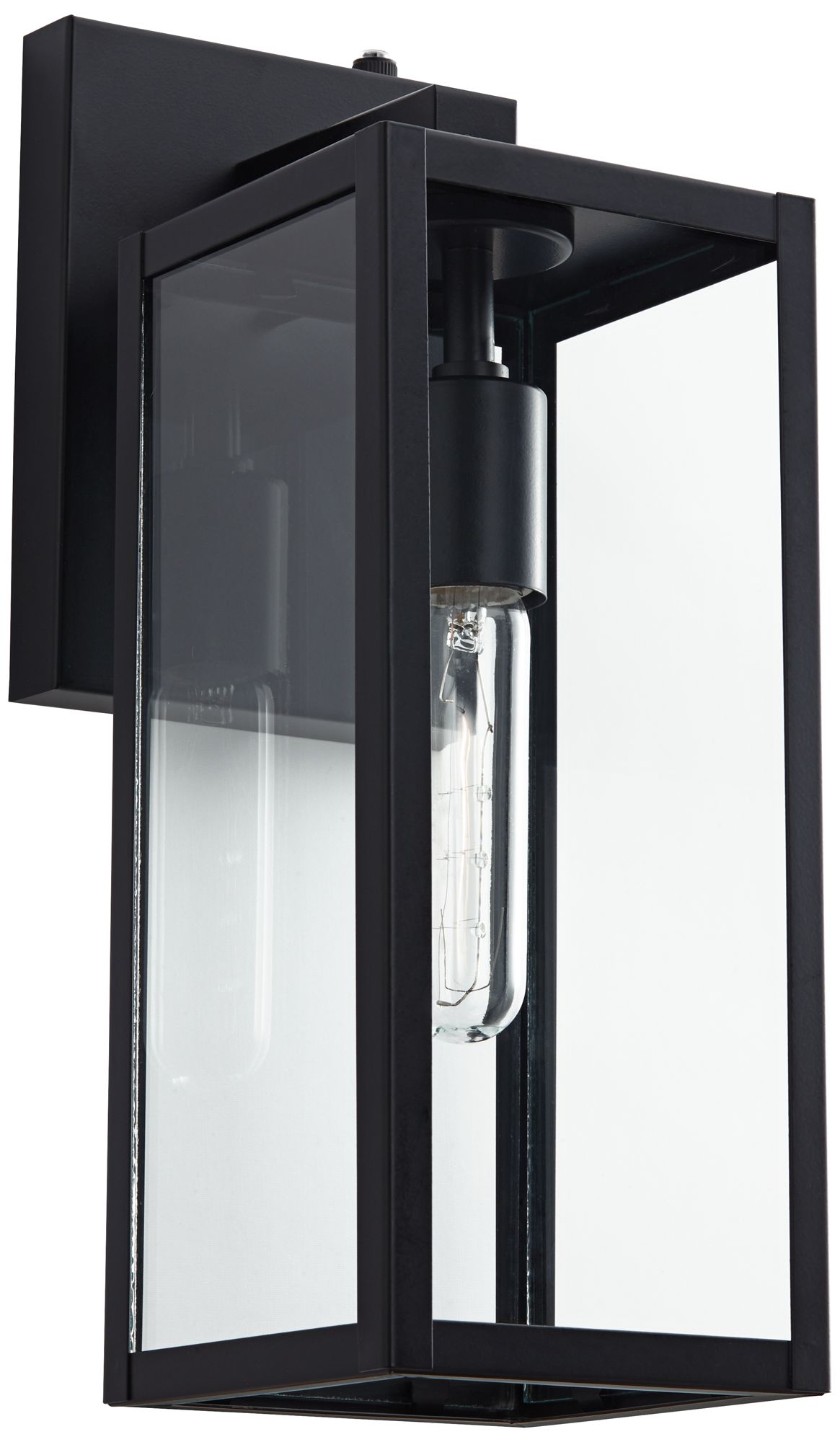 Image 5 Franklin Iron Works Titan 14"H Mystic Black Dusk to Dawn Outdoor Light more views