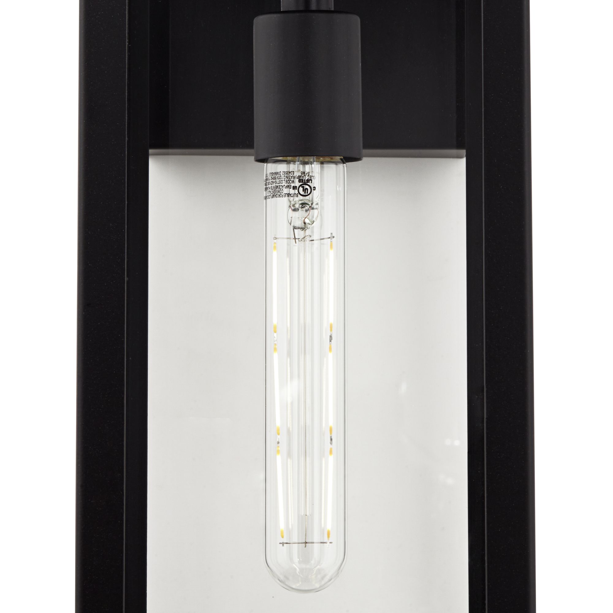 Watch A Video About the John Timberland Titan Mystic Black Outdoor Wall Lights Set of 2